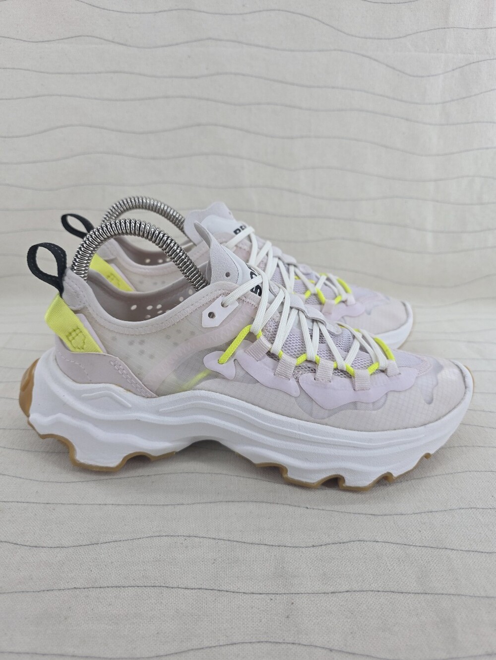 Sorel Womens Kinetic Breakthru Tech Light Pink White Shoes NL4691-504 Size 6